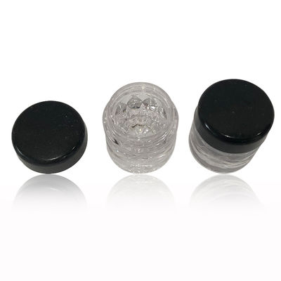 Mini Glitter Cosmetic Packaging Jar per viaggi o campioni a prova di fuoriuscita