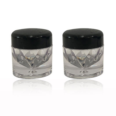 Mini Glitter Cosmetic Packaging Jar per viaggi o campioni a prova di fuoriuscita