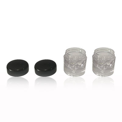 Mini Glitter Cosmetic Packaging Jar per viaggi o campioni a prova di fuoriuscita