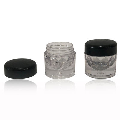 Mini Glitter Cosmetic Packaging Jar per viaggi o campioni a prova di fuoriuscita