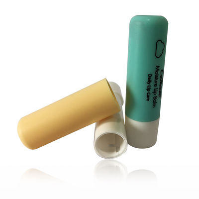 Contenitori di balsamo labiale di plastica vuota certificati SGS 3.8g Forma rotonda Colore verde