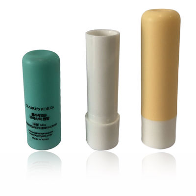 Contenitori di balsamo labiale di plastica vuota certificati SGS 3.8g Forma rotonda Colore verde