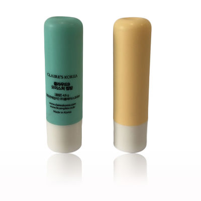 Contenitori di balsamo labiale di plastica vuota certificati SGS 3.8g Forma rotonda Colore verde