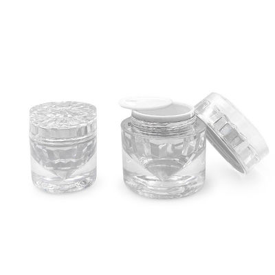 Bottine cosmetiche di lusso da 55*56mm 30g Bottine cosmetiche con coperchio personalizzato