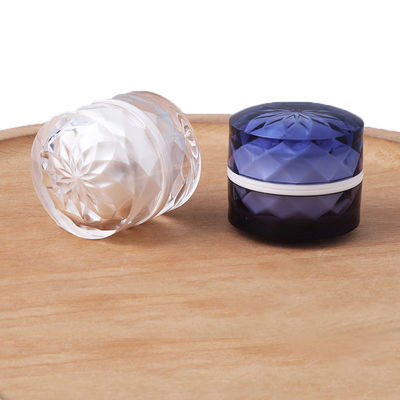 OEM ODM Colore diamante cosmetico vaso bocca larga vaso cosmetico PMMA