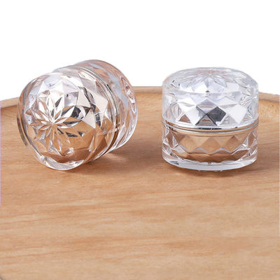 OEM ODM Colore diamante cosmetico vaso bocca larga vaso cosmetico PMMA