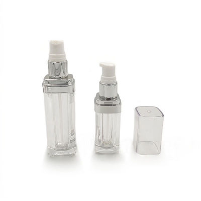 PMMA Bottolo di fondazione vuoto e limpido con pompa riciclabile 15/30/50ml