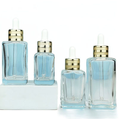 OEM ODM Bottiglie di vetro a goccia da 50 ml Bottiglie di cura della pelle vuote riciclabili