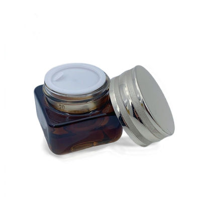 Personalizzazione Imballaggio cosmetico vuoto Bottiglia di vetro contenitore di crema 55*76mm