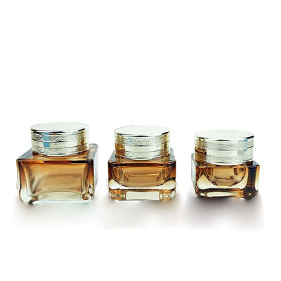 Personalizzazione Imballaggio cosmetico vuoto Bottiglia di vetro contenitore di crema 55*76mm
