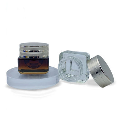 Personalizzazione Imballaggio cosmetico vuoto Bottiglia di vetro contenitore di crema 55*76mm