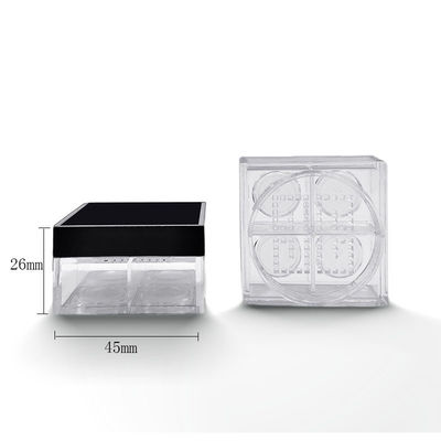 Cassa di polvere libera e vuota quadrata 45*26mm personalizzata con 4 griglie