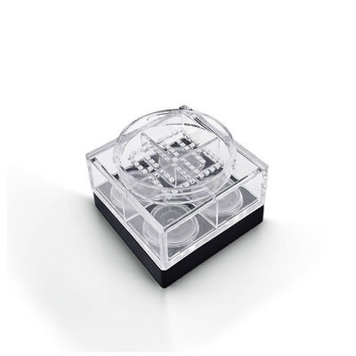 Cassa di polvere libera e vuota quadrata 45*26mm personalizzata con 4 griglie