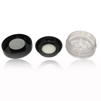 Customizzato 8g plastica chiara vuota in polvere libera cassa 32.8 * 68.4mm