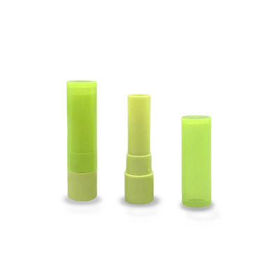 Tubo di balsamo labiale in plastica verde personalizzabile 19*80mm