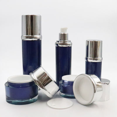 Imballaggio cosmetico a pompa e tappo personalizzato con tappo acrilico