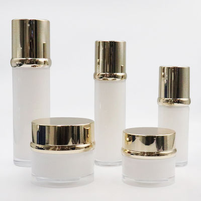 Imballaggio cosmetico a pompa e tappo personalizzato con tappo acrilico