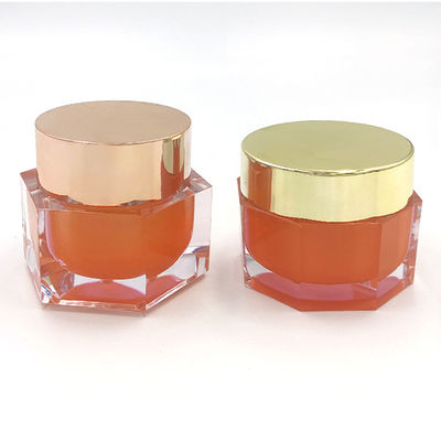 Bottone trasparente acrilico cosmetico a prova di perdite Bottone di diamante per la crema per la cura della pelle - 50g