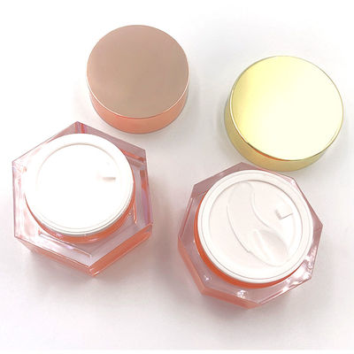 Bottone trasparente acrilico cosmetico a prova di perdite Bottone di diamante per la crema per la cura della pelle - 50g