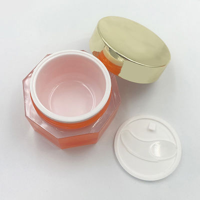 Bottone trasparente acrilico cosmetico a prova di perdite Bottone di diamante per la crema per la cura della pelle - 50g