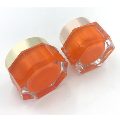 Bottone trasparente acrilico cosmetico a prova di perdite Bottone di diamante per la crema per la cura della pelle - 50g