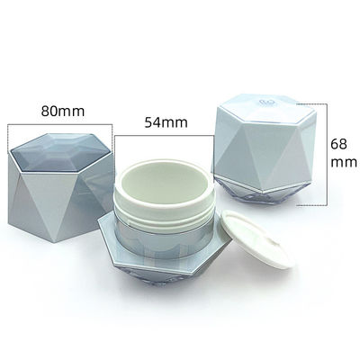 Vaso di crema cosmetica trasparente a prova di perdite con logo personalizzato 5g/10g PP/ABS/acrilico