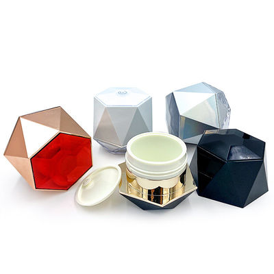 Vaso di crema cosmetica trasparente a prova di perdite con logo personalizzato 5g/10g PP/ABS/acrilico