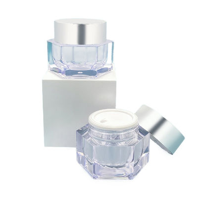 Crema per la cura della pelle a prova di perdite Bottone di design semplice 30g/50g Imballaggio cosmetico con campione