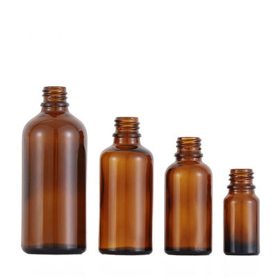 100 ml Fondazione in vetro trasparente Bottiglia rotonda con tappo gocciolante Imballaggio cosmetico con campione gratuito