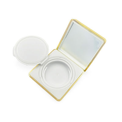 Plastico rotondo Dewy Finish Cushion Foundation Case Viaggio amichevole Riutilizzabile per cosmetici Imballaggio per la cura della pelle