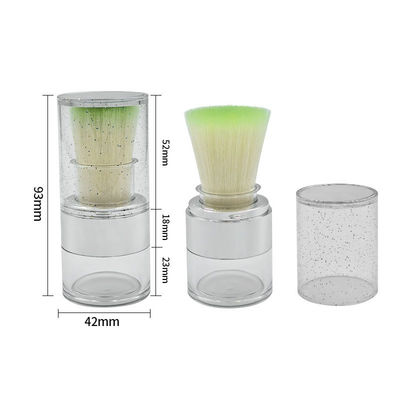 15g Twist Open Clear Loose Powder Case per l'applicazione sostenibile del logo personalizzato